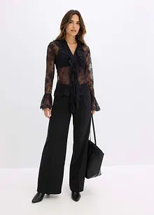 Camicetta trasparente con pizzo, bonprix Camicetta trasparente con pizzo, bonprix