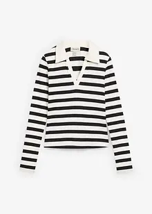 Polo a maniche lunghe a coste, bonprix Polo a maniche lunghe a coste, bonprix