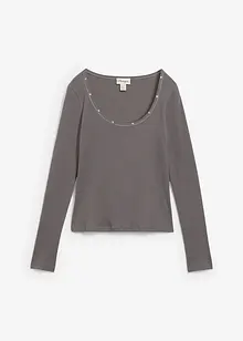 Maglia a costine in puro cotone biologico, bonprix Maglia a costine in puro cotone biologico, bonprix