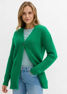 Cardigan in filato grosso di misto lana morbido, bonprix Cardigan in filato grosso di misto lana morbido, bonprix