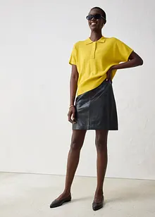 Maglia in filato fine misto seta con colletto a polo, bonprix Maglia in filato fine misto seta con colletto a polo, bonprix