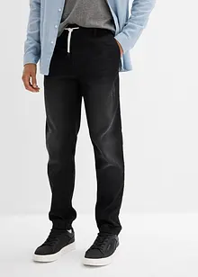 Jeans in tessuto felpato con elastico in vita regular fit, straight, bonprix Jeans in tessuto felpato con elastico in vita regular fit, straight, bonprix