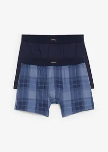 Boxer midi aderenti con cotone (pacco da 2), bonprix Boxer midi aderenti con cotone (pacco da 2), bonprix
