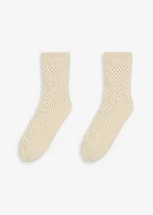 Calze morbide con filato lurex, fodera teddy e soletta antiscivolo, bonprix Calze morbide con filato lurex, fodera teddy e soletta antiscivolo, bonprix