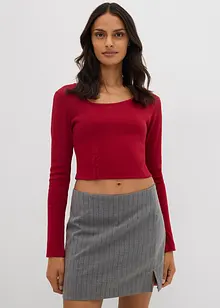 Maglia corta a costine, bonprix Maglia corta a costine, bonprix