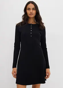 Abito in misto cotone elasticizzato a coste, bonprix Abito in misto cotone elasticizzato a coste, bonprix