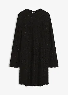 Miniabito in maglia con fiocco in satin, bonprix Miniabito in maglia con fiocco in satin, bonprix