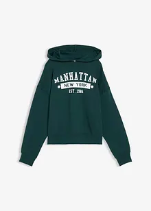 Felpa oversize con cappuccio in puro cotone, bonprix Felpa oversize con cappuccio in puro cotone, bonprix