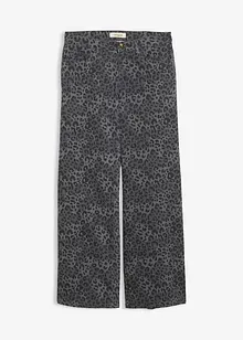 Pantaloni in twill leopardati wide leg, bonprix Pantaloni in twill leopardati wide leg, bonprix