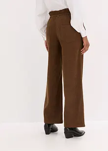 Pantaloni di velluto a coste con gambe larghe, bonprix Pantaloni di velluto a coste con gambe larghe, bonprix