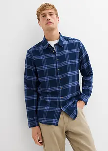 Camicia a maniche lunghe in flanella di puro cotone biologico, bonprix Camicia a maniche lunghe in flanella di puro cotone biologico, bonprix