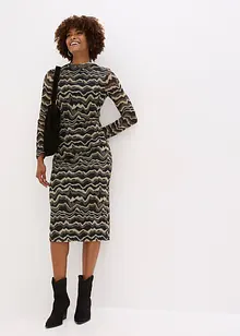 Abito midi in morbido mesh, bonprix Abito midi in morbido mesh, bonprix