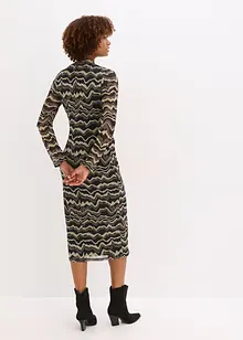 Abito midi in morbido mesh, bonprix Abito midi in morbido mesh, bonprix