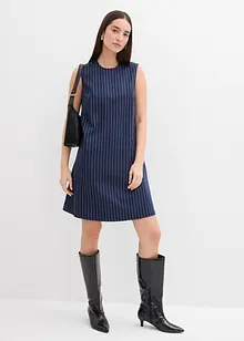 Miniabito gessato in misto viscosa, bonprix Miniabito gessato in misto viscosa, bonprix