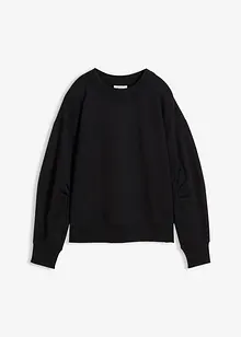 Felpa in cotone biologico con scollo ampio a coste, bonprix Felpa in cotone biologico con scollo ampio a coste, bonprix