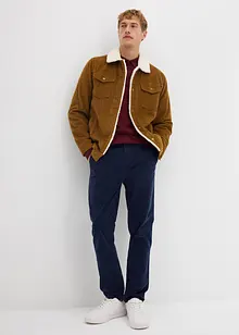 Pantaloni di velluto a coste regular fit con cotone biologico, tapered, bonprix Pantaloni di velluto a coste regular fit con cotone biologico, tapered, bonprix