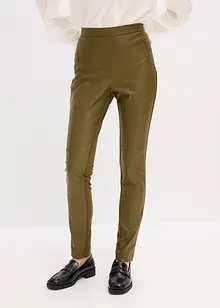 Pantaloni in similpelle di misto punto di Roma, bonprix Pantaloni in similpelle di misto punto di Roma, bonprix