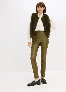 Pantaloni in similpelle di misto punto di Roma, bonprix Pantaloni in similpelle di misto punto di Roma, bonprix