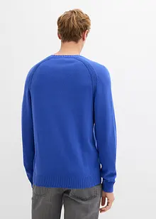 Maglione in filato fine di puro cotone riciclabile, bonprix Maglione in filato fine di puro cotone riciclabile, bonprix