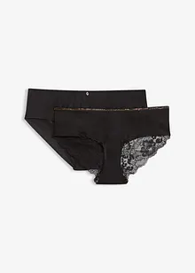 Culotte in pizzo pregiato (pacco da 2), bonprix Culotte in pizzo pregiato (pacco da 2), bonprix