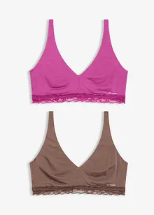 Bralette in modal morbido Feel Comfort (pacco da 2), bonprix Bralette in modal morbido Feel Comfort (pacco da 2), bonprix