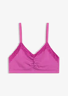 Reggiseno bustier con cotone biologico e pizzo, bonprix Reggiseno bustier con cotone biologico e pizzo, bonprix