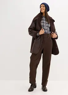 Pantaloni in twill a vita alta, bonprix Pantaloni in twill a vita alta, bonprix