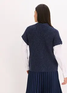 Gilet in maglia con bottoni decorativi e percentuale di lana, bonprix Gilet in maglia con bottoni decorativi e percentuale di lana, bonprix