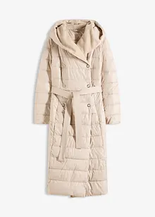 Cappotto trapuntato con inserto in simil lana e cintura da annodare, bonprix Cappotto trapuntato con inserto in simil lana e cintura da annodare, bonprix