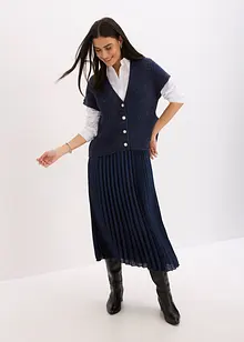 Gilet in maglia con bottoni decorativi e percentuale di lana, bonprix Gilet in maglia con bottoni decorativi e percentuale di lana, bonprix