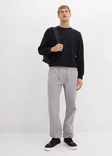 Pantaloni svasati con elastico in vita in twill di puro cotone, relaxed fit, bonprix Pantaloni svasati con elastico in vita in twill di puro cotone, relaxed fit, bonprix