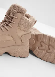 Scarponcini stringati foderati, bonprix Scarponcini stringati foderati, bonprix