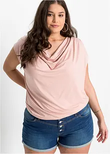 Maglia con scollo a cascata in misto viscosa, bonprix Maglia con scollo a cascata in misto viscosa, bonprix