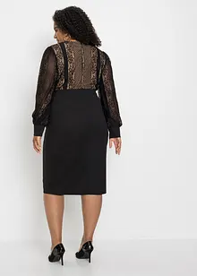 Abito con pizzo che valorizza la silhouette, bonprix Abito con pizzo che valorizza la silhouette, bonprix