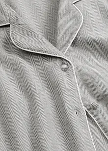 Pigiama in flanella con motivo a spina di pesce, bonprix Pigiama in flanella con motivo a spina di pesce, bonprix