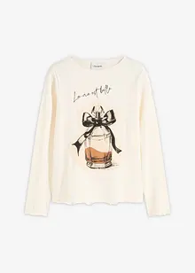 Maglia a maniche lunghe in cotone elasticizzato, bonprix Maglia a maniche lunghe in cotone elasticizzato, bonprix