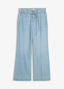 Jeans wide leg con cintura, vita media, bonprix Jeans wide leg con cintura, vita media, bonprix