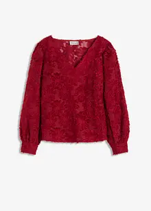 Blusa con motivo floreale strutturato, bonprix Blusa con motivo floreale strutturato, bonprix