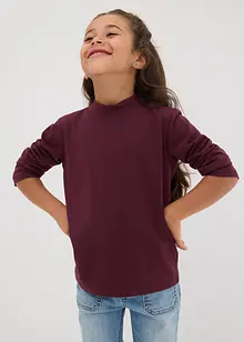 Maglia a maniche lunghe in misto cotone biologico elasticizzato (pacco da 2), bonprix Maglia a maniche lunghe in misto cotone biologico elasticizzato (pacco da 2), bonprix