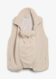 Gilet prémaman 3 in 1 in soffice teddy con inserto babywearing, bonprix Gilet prémaman 3 in 1 in soffice teddy con inserto babywearing, bonprix