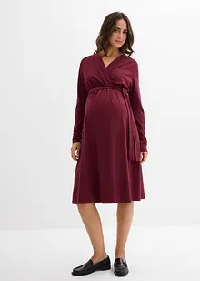 Abito prémaman fluente in cotone biologico per la gravidanza e oltre, bonprix Abito prémaman fluente in cotone biologico per la gravidanza e oltre, bonprix