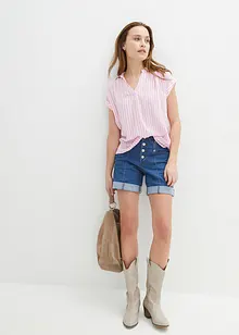 Blusa a maniche corte in viscosa fluente, bonprix Blusa a maniche corte in viscosa fluente, bonprix