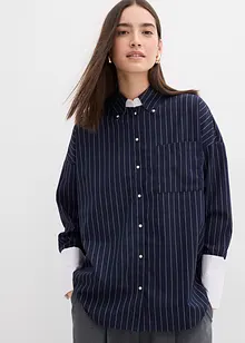 Camicia a righe in misto viscosa, bonprix Camicia a righe in misto viscosa, bonprix