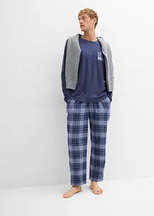 Pigiama con pantaloni in flanella di cotone morbido, bonprix Pigiama con pantaloni in flanella di cotone morbido, bonprix