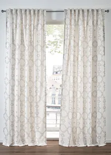 Tenda trasparente in poliestere riciclato (pacco da 1), bonprix Tenda trasparente in poliestere riciclato (pacco da 1), bonprix