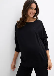 Felpa prémaman / da allattamento 2 in 1 in cotone biologico, bonprix Felpa prémaman / da allattamento 2 in 1 in cotone biologico, bonprix