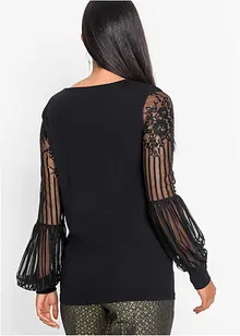 Maglia con maniche lunghe in misto viscosa, bonprix Maglia con maniche lunghe in misto viscosa, bonprix
