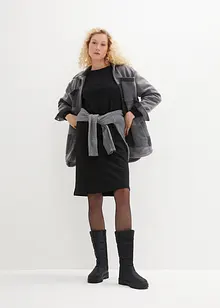 Abito in felpa con maniche a palloncino e spacco, bonprix Abito in felpa con maniche a palloncino e spacco, bonprix