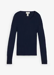 Maglione a costine in lana merino, bonprix Maglione a costine in lana merino, bonprix