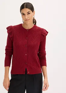 Cardigan traforato di cotone, bonprix Cardigan traforato di cotone, bonprix